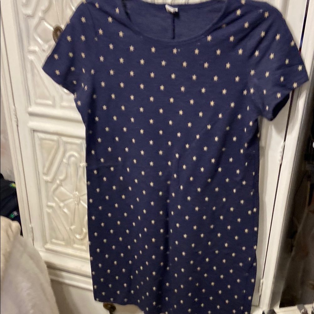 ❤️ Blue with white stars dress